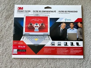3M PF14.1W Widescreen Laptop Notebook Monitor Privacy Filter - Picture 1 of 2