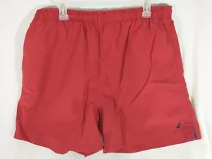 Nautica XXL Red Swim Trunks Board Shorts With Liner Stretch Waist 36 - Picture 1 of 7