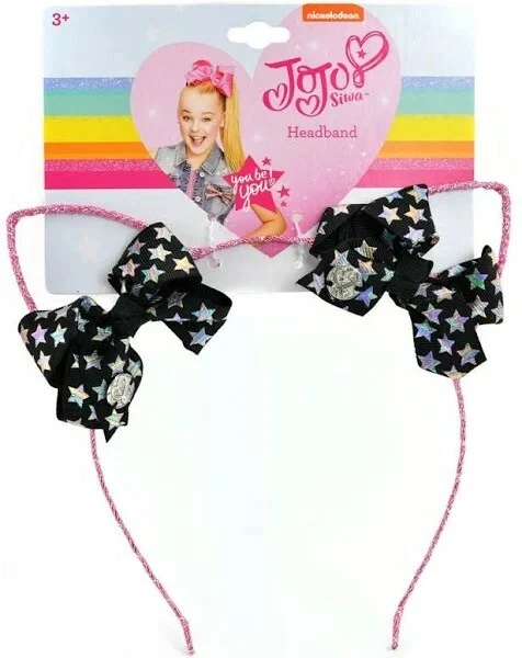  Diadema Jojo Siwa Brillo Orejas de Gato con Mini Lazos Foto 1 de 1