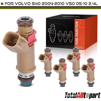 Inyector de combustible bronceado 5 piezas para Volvo S40 2004-2010 V50 2005-2010 L5 2,4 L 86278157 Foto 1 de 4