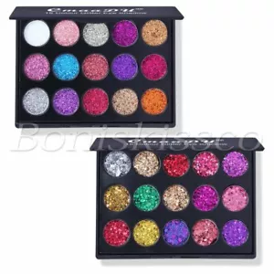 15 Colors Eyeshadow Palette Diamond Eye Shadow Shimmer Matte Cosmetic Makeup Kit - Picture 1 of 20