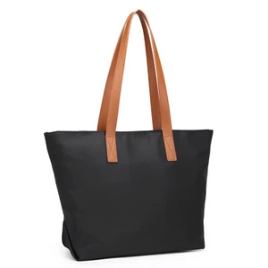 Women Shopping Tote Handbag Top Handle Large Nylon Waterproof Shoulder Bag - Picture 1 of 17