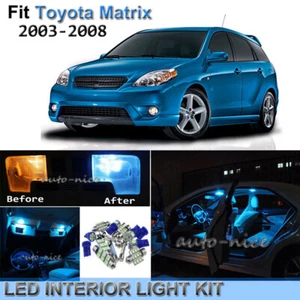 Kit de paquete de luces LED interiores azul hielo brillante de 10 piezas para matriz Toyota 2003-2008 - Imagen 1 de 9