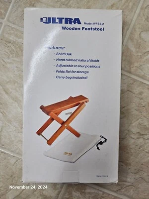 Taburete de pie de guitarra plegable de madera reposapiés soporte ajustable músico Foto 1 de 3