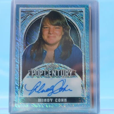 MINDY COHN 2024 Leaf Pop Century #4/15 Autograph "NATALIE" FACTS OF LIFE ACTRESS - Image 1 of 2
