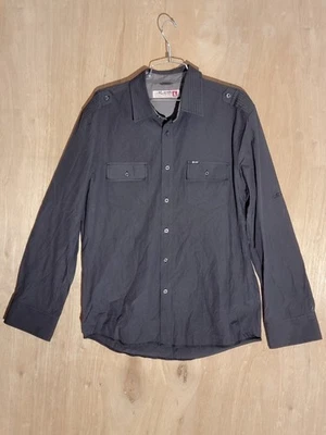 Sovereign Code Men’s Black Long Sleeve Button Down Shirt Size L Roll Tab - Image 1 of 4