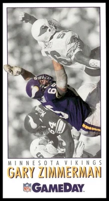 1992 GameDay #136 Gary Zimmerman TALL BOY Minnesota Vikings - Image 1 of 2