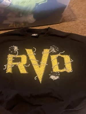 Camiseta WWE Rob Van Dam RVD Logo Amarillo 2XL Foto 1 de 3