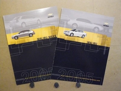 Lote de 2 guías de referencia de comparación de consultor de ventas Chevrolet Malibu 2005 Foto 1 de 4