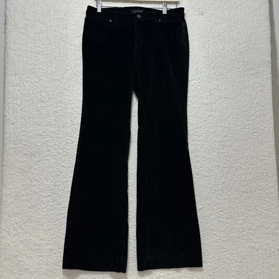 Banana Republic Stretch Black Soft Corduroy Pants Size 8 - Image 1 of 4