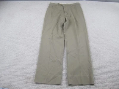 VTG Brooks Brothers Pants Mens 33 Beige Madison Wool Dress Pleated Casual 33x32 - Image 1 of 4