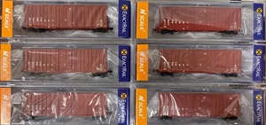 N Scale ExactRail 51002 BNSF Gunderson 6269 Hy-Cube Box Car Runner Pack Set 6RD# - Picture 1 of 4