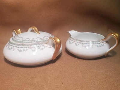 Haviland -Durana- Creamer and Sugar Bowl/Mid‑20th century Limoges - Excellent! - Image 1 of 4