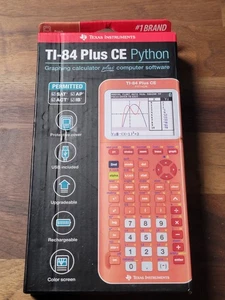 TI-84 Plus CE Python Graphing Calculator Peach Color - SEALED - Picture 1 of 2