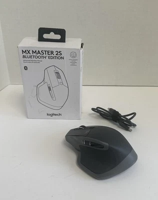 Logitech MX Master 2S Bluetooth Edition Wireless Mouse Graphite - Image 1 of 4