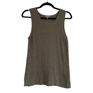 Marled Reunited Clothing Knit Tank Top Sweater Beige Layering - Picture 1 of 8