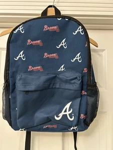 Atlanta Braves Repeat Logo Backpack Foco Genuine Merchandise NWT - Picture 1 of 7