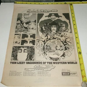 THIN LIZZY Vintage Album + Concert Dates AD Advert 1973 Vagabonds Western World - Picture 1 of 1