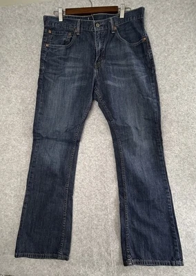 Levis 527 Jeans Mens 34x32 Blue Bootcut Cotton Whiskered Cowboy Western Rock Y2K - Imagem 1 de 4