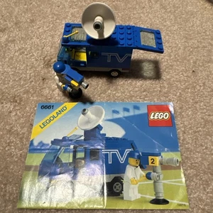 LEGO 6661 Mobile TV Studio Lego City Legoland Vintage Completo 1989 MINT - Picture 1 of 4