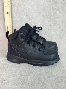 Nike Manoa LTR (TD) Boots Outdoor Toddler Shoes Black Size 8C - Picture 1 of 7