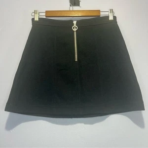 Neu mit Etikett Abercrombie & Fitch schwarzer Minirock mit Reißverschluss - Größe Small - Bild 1 von 11