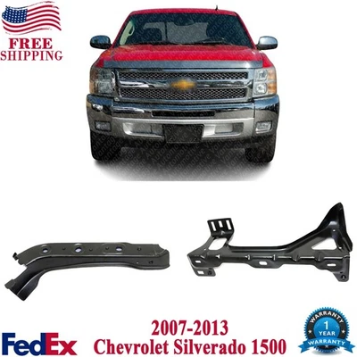 Soportes de soporte de radiador para Chevrolet Silverado 1500 2007-2013 lado derecho y derecho Foto 1 de 4