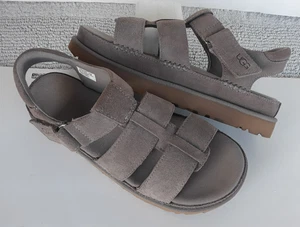 UGG ~ Goldenstar Riemchen Plateau Wildleder Sandalen taupe Singback Damen 9,5 toll - Bild 1 von 19