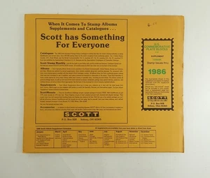 Bloques de placas conmemorativas Scott Estados Unidos 1986 sellados - páginas de álbum de estampillas SA1788 - Imagen 1 de 2