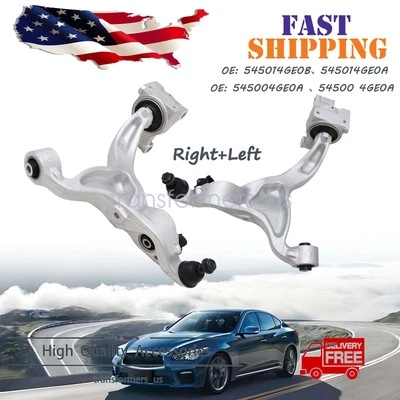 FRONT LEFT/RIGHT LOWER CONTROL ARM DRIVER SIDE FOR 2014-19 2020 INFINITI Q50 Q60 - Image 1 of 4