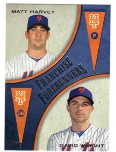 2013 Topps Update Franchise Forerunners David Wright Matt Harvey New York Mets 7 - Picture 1 of 1