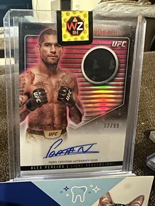 2024 Topps Midnight UFC - Relic Autographs Twilight #RCA-APE Alex Pereira /99 - Picture 1 of 2
