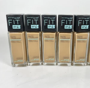 LOT OF 5 Maybelline Fit Me Foundation Matte + Poreless 228 SOFT TAN - Picture 1 of 9