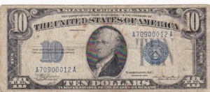 KAPPYSCOINS WC186 1934 $10.00 SILVER CERTIFICATE CIRC - Picture 1 of 2