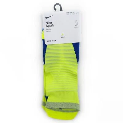 Nike Spark Calcetines Acolchados No Show Para Hombre Correr Correr Entrenamiento Gimnasio Amarillo Voltio Foto 1 de 4