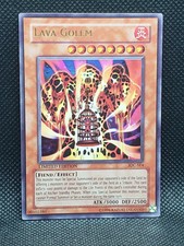 Yugioh Lava Golem IOC-SE4 Limited Edition Played Condition