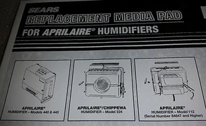 For Aprilaire & Chippewa 2 Sears 3214613 Humidifier Evaporator Water Pad Filters - Picture 1 of 5