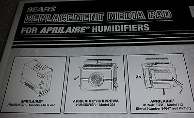 Para Aprilaire & Chippewa 2 Sears 3214613 Humidificador Evaporador Almohadilla de Agua Filtros Foto 1 de 4