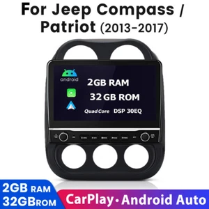 For Jeep Patriot/Compass CarPlay Android 13 Car Stereo Navi Radio WIFI DAB 2+32G - Picture 1 of 10