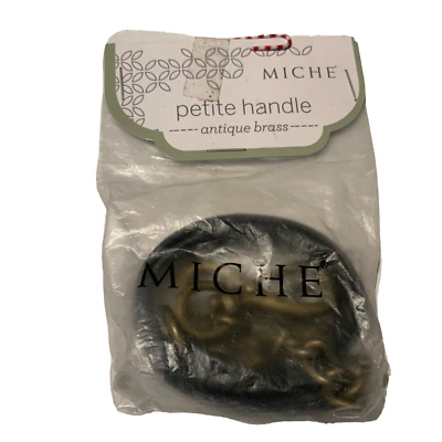 Черный антикварный латунный плечевой ремень Miche Petite Handle 24 дюйма новый нераспакованный No9453 - Изображение 1 из 2