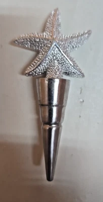 Tapón de botella Silver Star Fish; sin sellos de goma Foto 1 de 2
