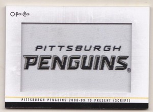 13-14 OPC Pittsburgh Penguins Team Logo Patch SCRIPT O-Pee-Chee 2013