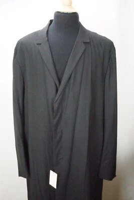 Kiton Dark Gray 14 Micron Wool Lightweight Mens Overcoat Jacket Sz 46R NEW - Image 1 of 4