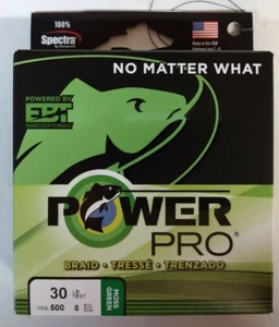 Línea de pesca trenzada Power Pro 30 lb/500 yardas verde musgo - Imagen 1 de 1