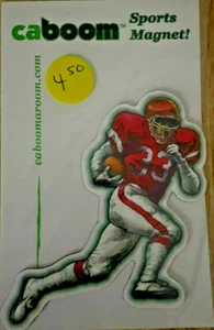 Red Football Running Back Caboom Your Room Magnet - Picture 1 of 1
