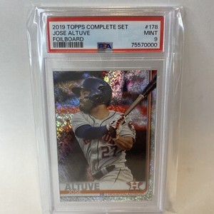 2019 Topps Complete Set #178 Jose Altuve /162 Foilboard PSA 9 Mint Low Pop