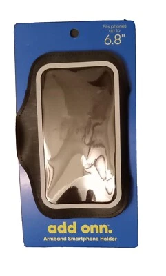 Onn Armband Smartphone Holder Black Large Fits Smartphones Up to 6.8" - Image 1 of 2