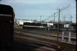 Original Slide CNW Chicago & Northwestern 3170 EMD SD45 Proviso ILL 2-89 - Picture 1 of 2