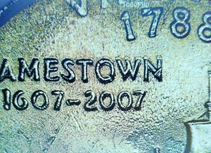 2000-P Virginia (Jamestown) DDO error coin - Picture 1 of 4