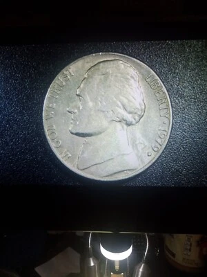 1979 D Jefferson Nickel, Filled D Error  #1 - Image 1 of 3